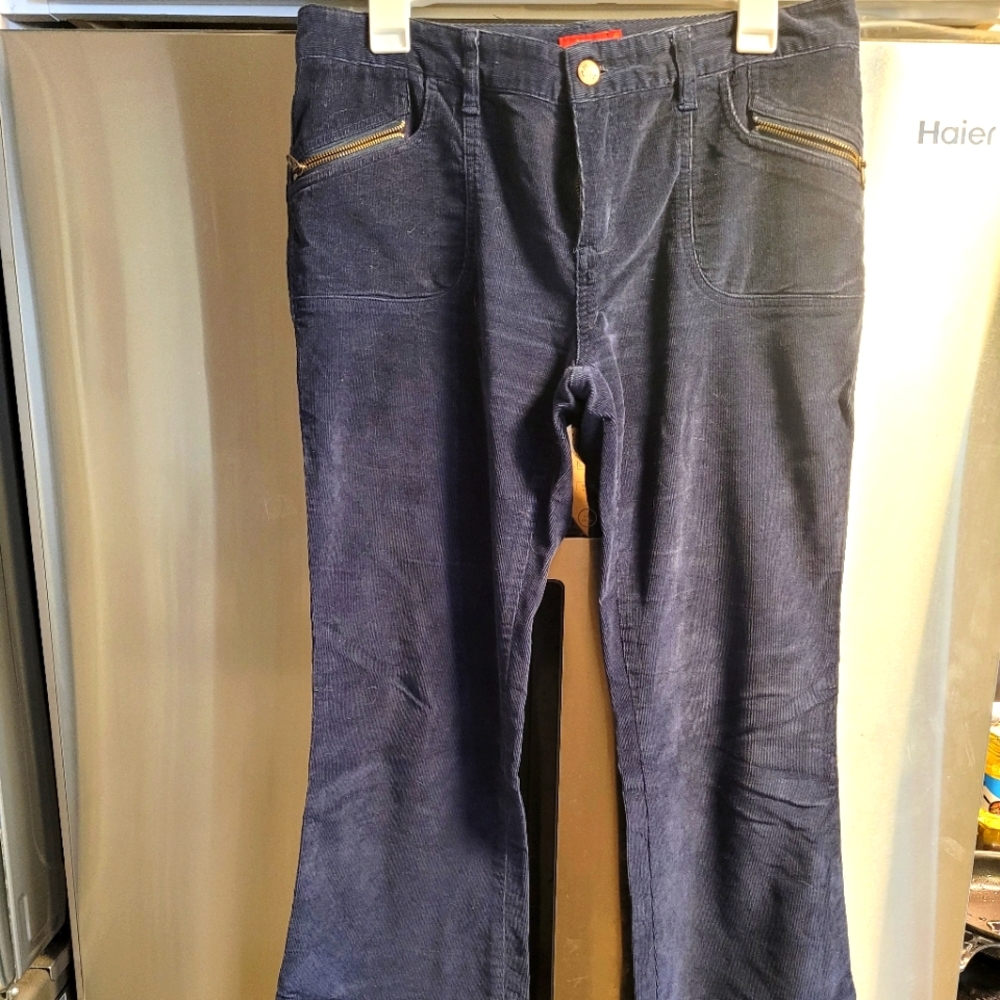 Bellbottom corduroy Navy pants